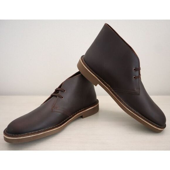 Clarks 26034135 Men\'s Sz 10.5M Dark Brown Leather Bushacre 2 Chukka Boots main image 11